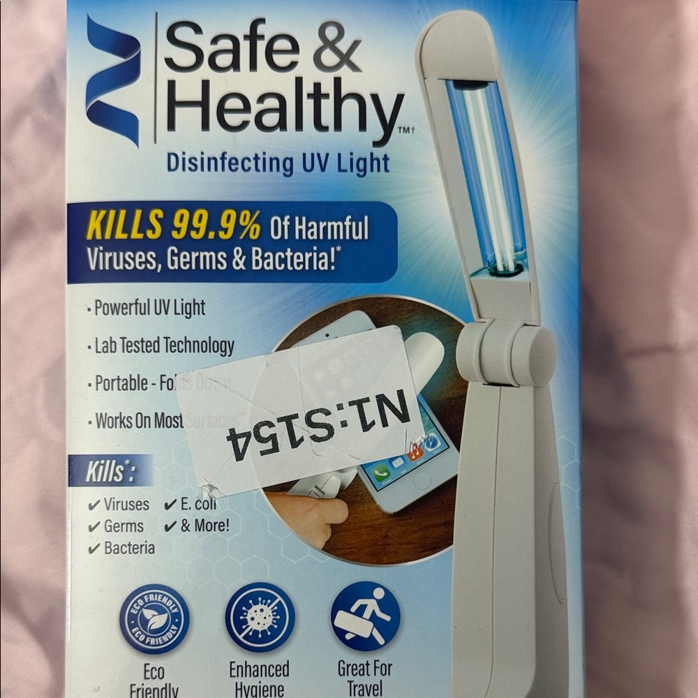 Safe & Healthy Disinfecting UV Light - White/Blue